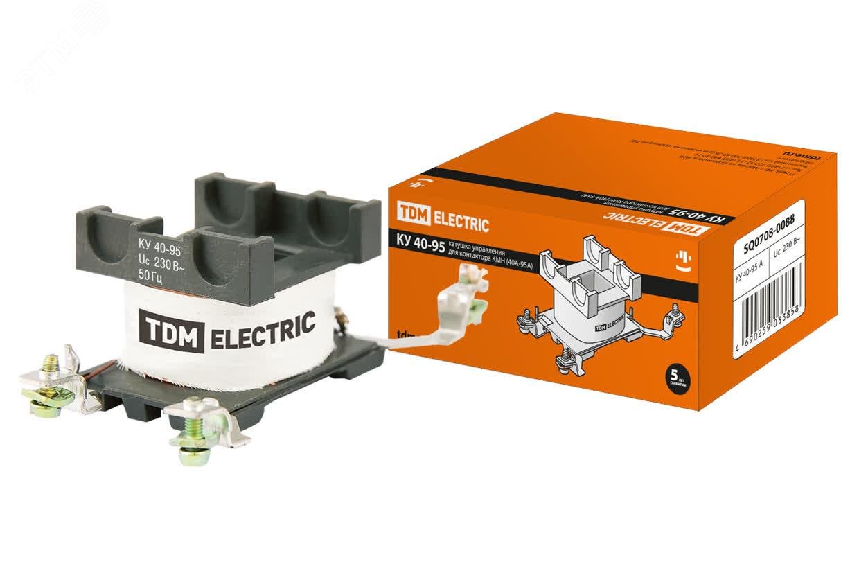 Изображение товара Катушка управления для КМН КУ- (40-95А) 230В (шт)