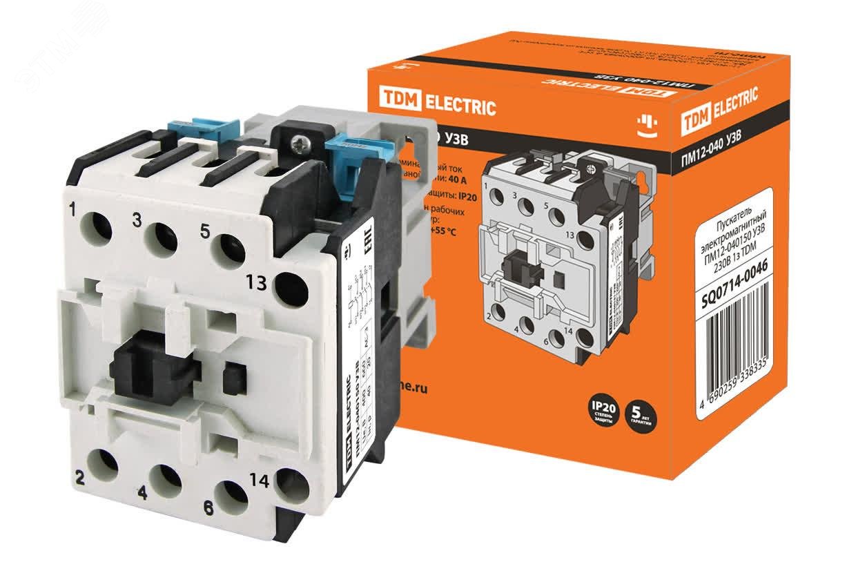 Изображение товара Пускатель электромагнитный ПМ12-040150 У3В 230В 1з TDM