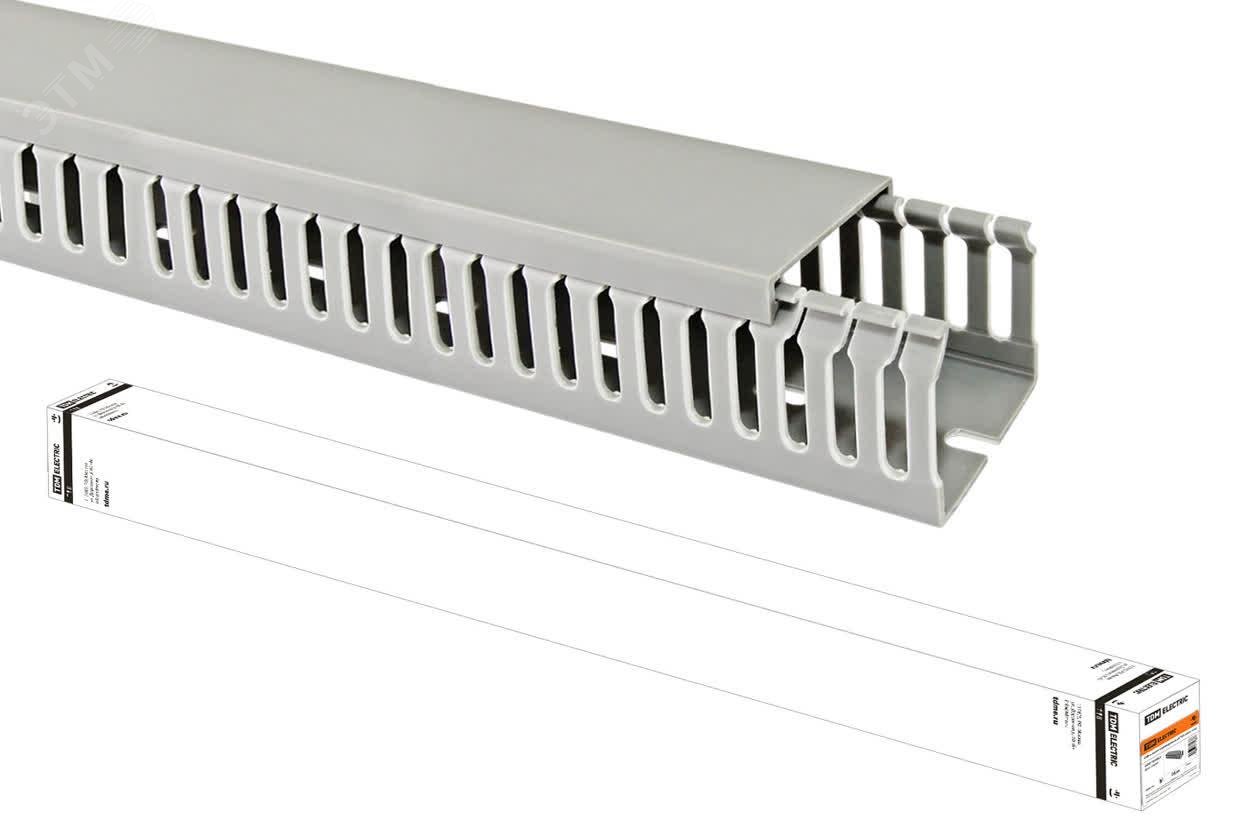 Изображение товара Кабель-канал перфорированный 80х80 TDM ELECTRIC 16 м для электросетей и разводки