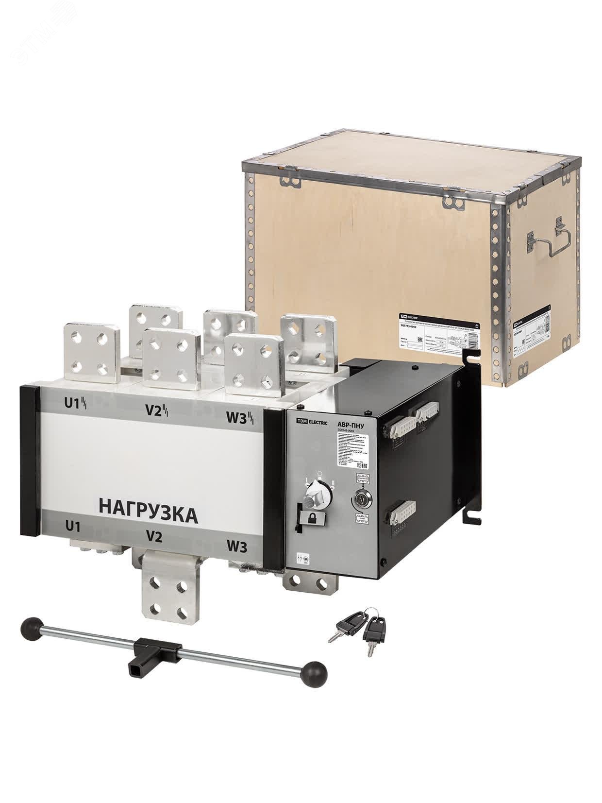 Изображение товара Устройство автоматического ввода резерва АВР-ПНУ 3П 1600А 380В TDM (шт)