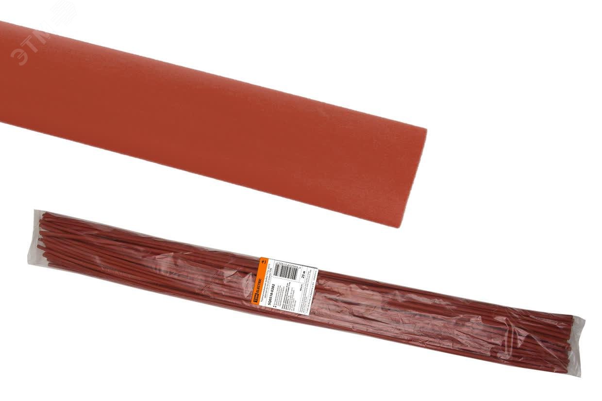 Изображение товара Термоусаживаемая трубка ТУТнг 30/15 красная по 1м (25 м/упак) TDM (м)