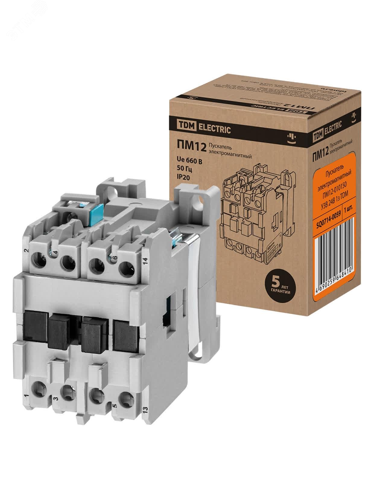 Изображение товара Пускатель ПМ12-010150 У3В 24В от TDM ELECTRIC