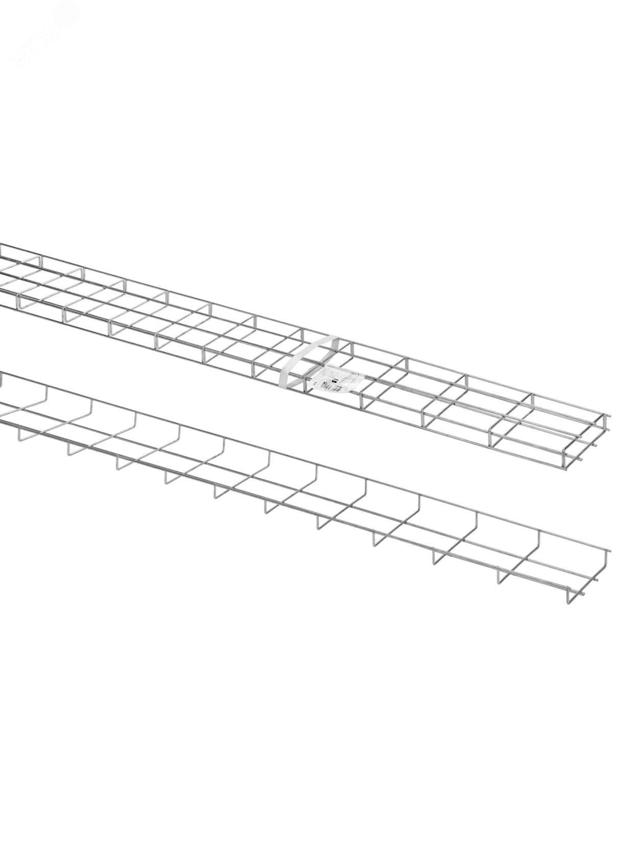 Изображение товара Проволочный лоток TDM 30х150х3000-3.8 мм оцинкованный для кабелей