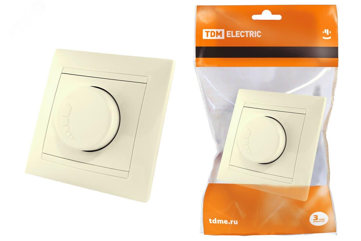 Изображение товара Светорегулятор RL 300 Вт серия Лама от TDM ELECTRIC для скрытого монтажа