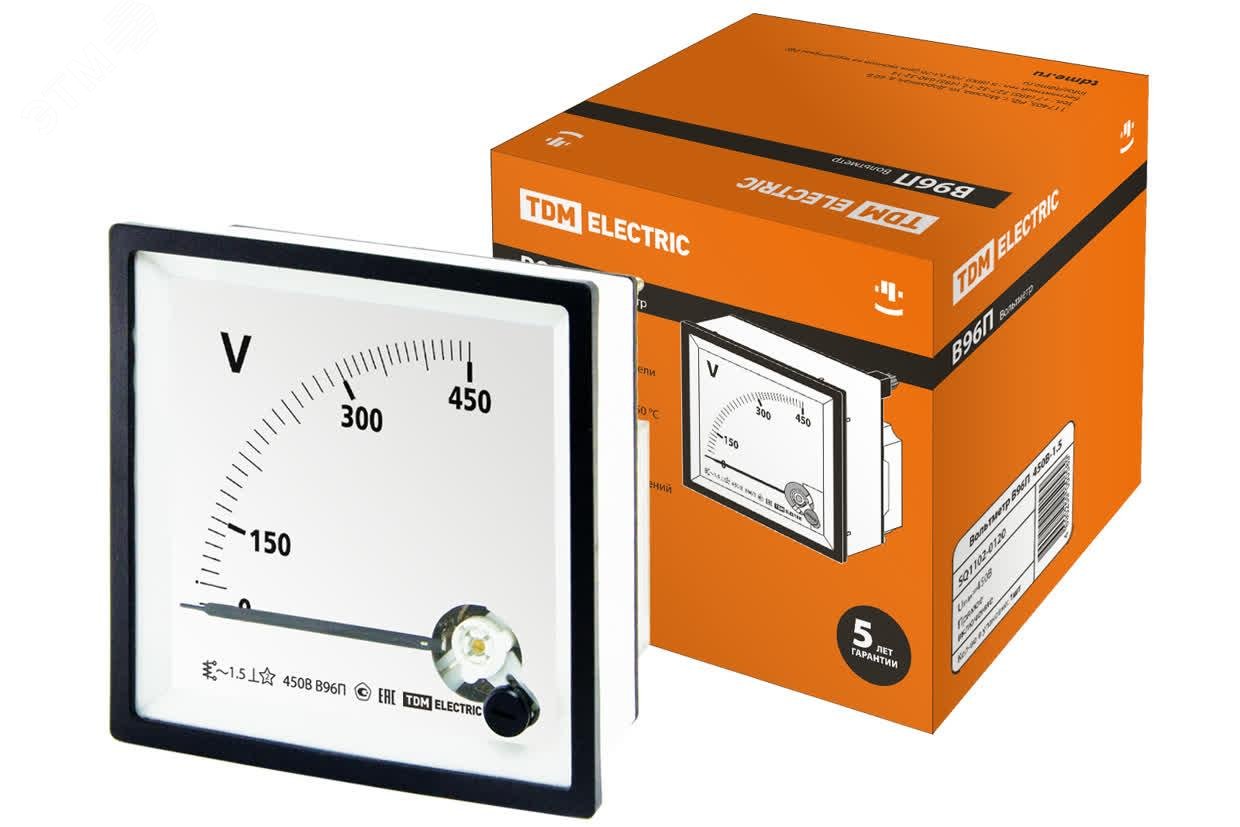 Изображение товара Вольтметр В96П 450В-1,5 (шт)