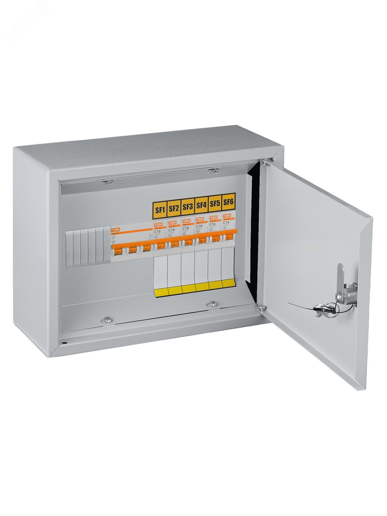 Изображение товара Осветительный щиток с выключателем ОЩВ-6 63А 16А 220x300x120мм TDM