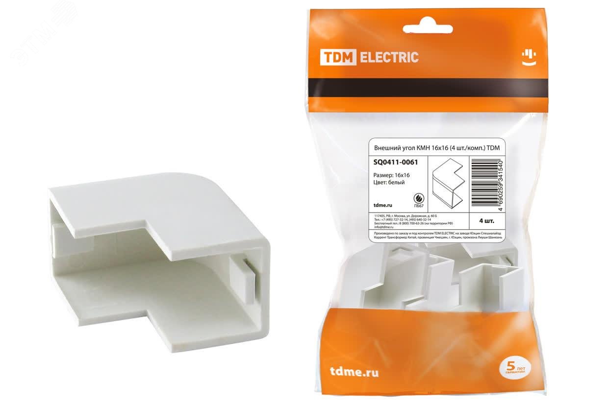Изображение товара Внешний угол КМН 16х16 (4 шт./комп.) TDM (шт)