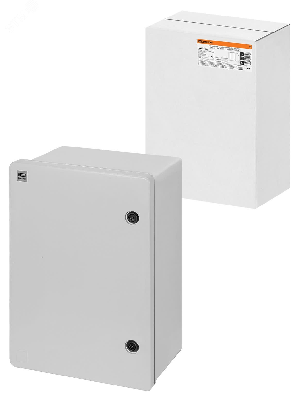 Изображение товара Щит антивандальный ЩПМП-1-2 GRP IP66 IK10 для электрического оборудования