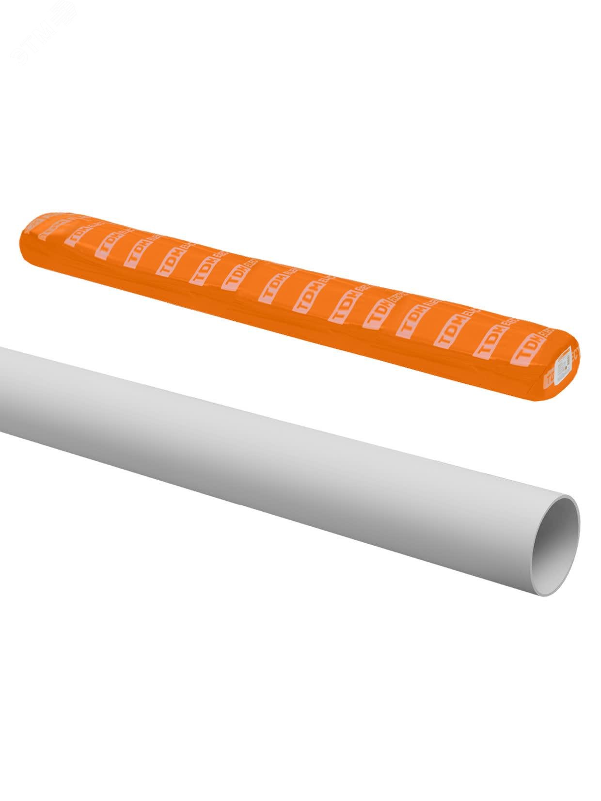 Изображение товара Труба гладкая жесткая ПВХ d 32 72 м серый TDM ELECTRIC