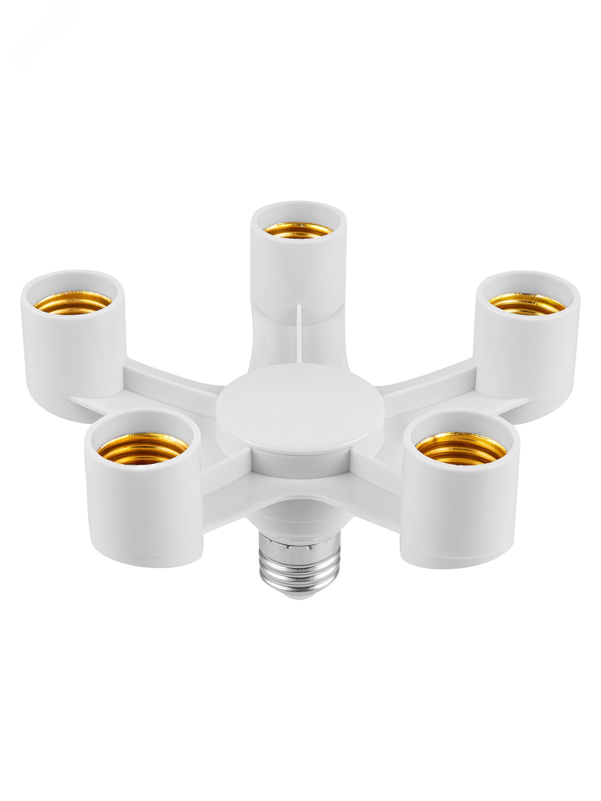 Изображение товара Переходник Е27 5хЕ27 белый для подключения нескольких ламп