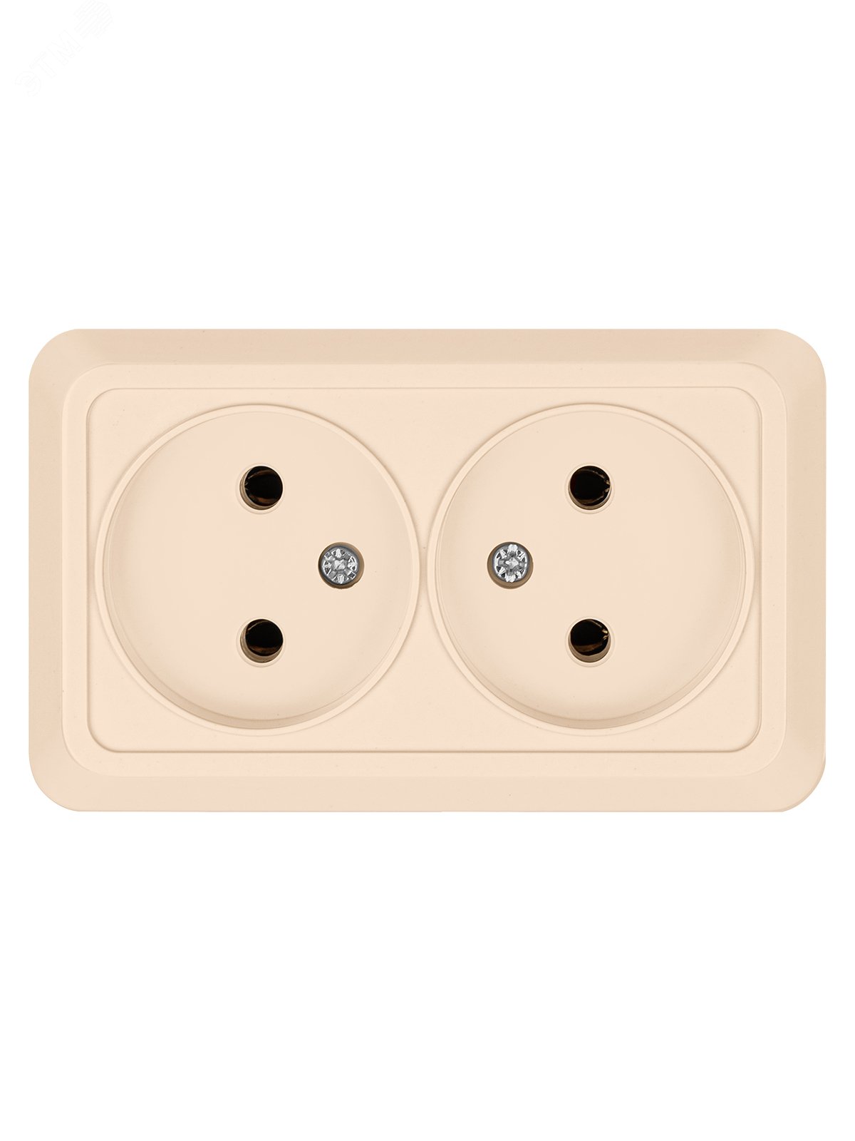 Изображение товара Розетка двойная открытой установки IP20 250В 10А Серия Ладога TDM