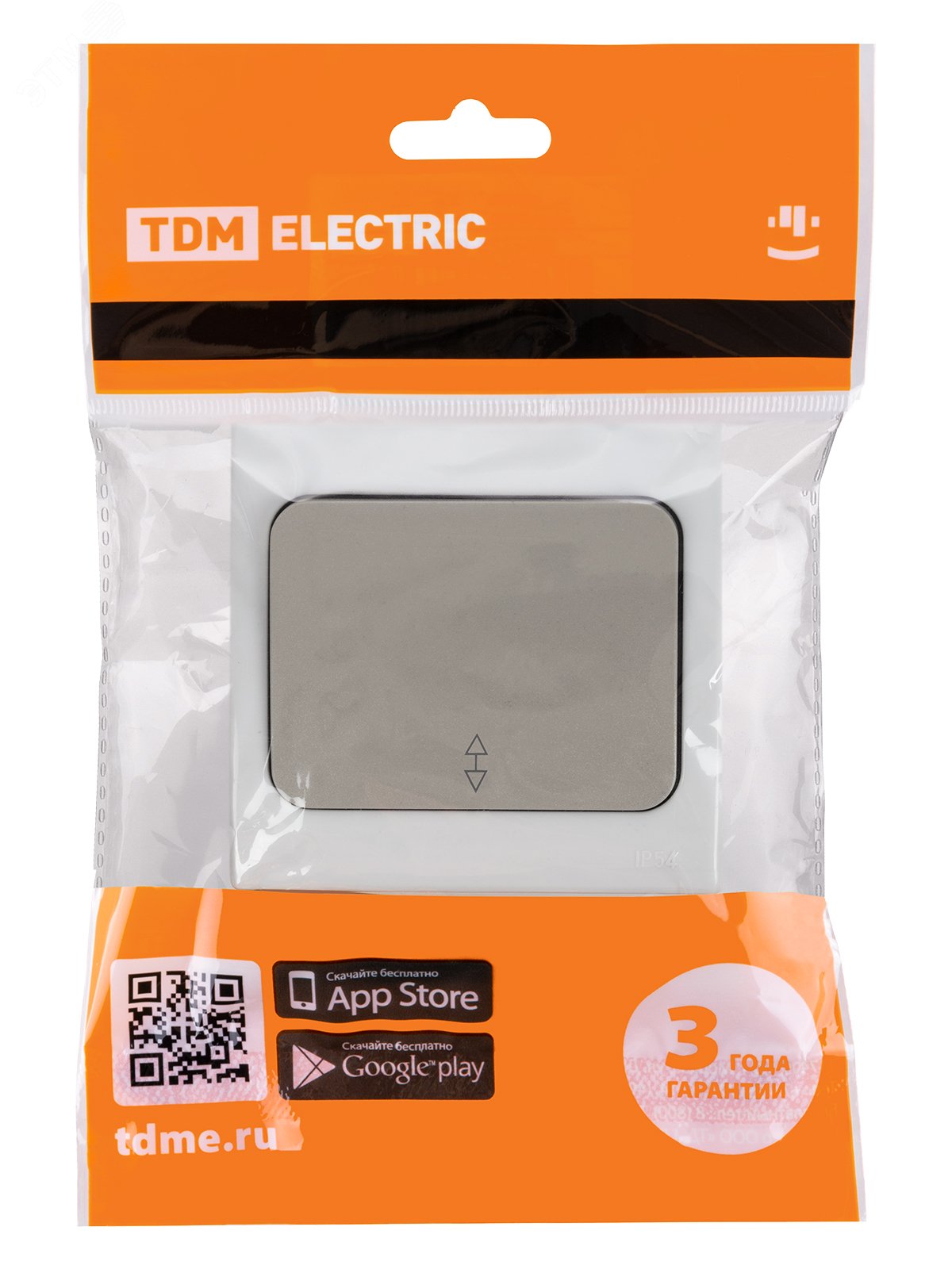 Изображение товара Переключатель IP54 1-кл. скрытой установки 10А Вуокса TDM