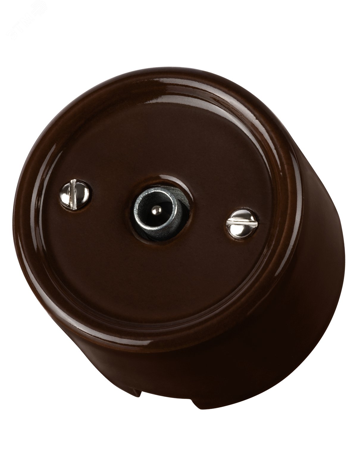 Изображение товара Розетка TV оконечная коричневая Болонь TDM для открытого монтажа