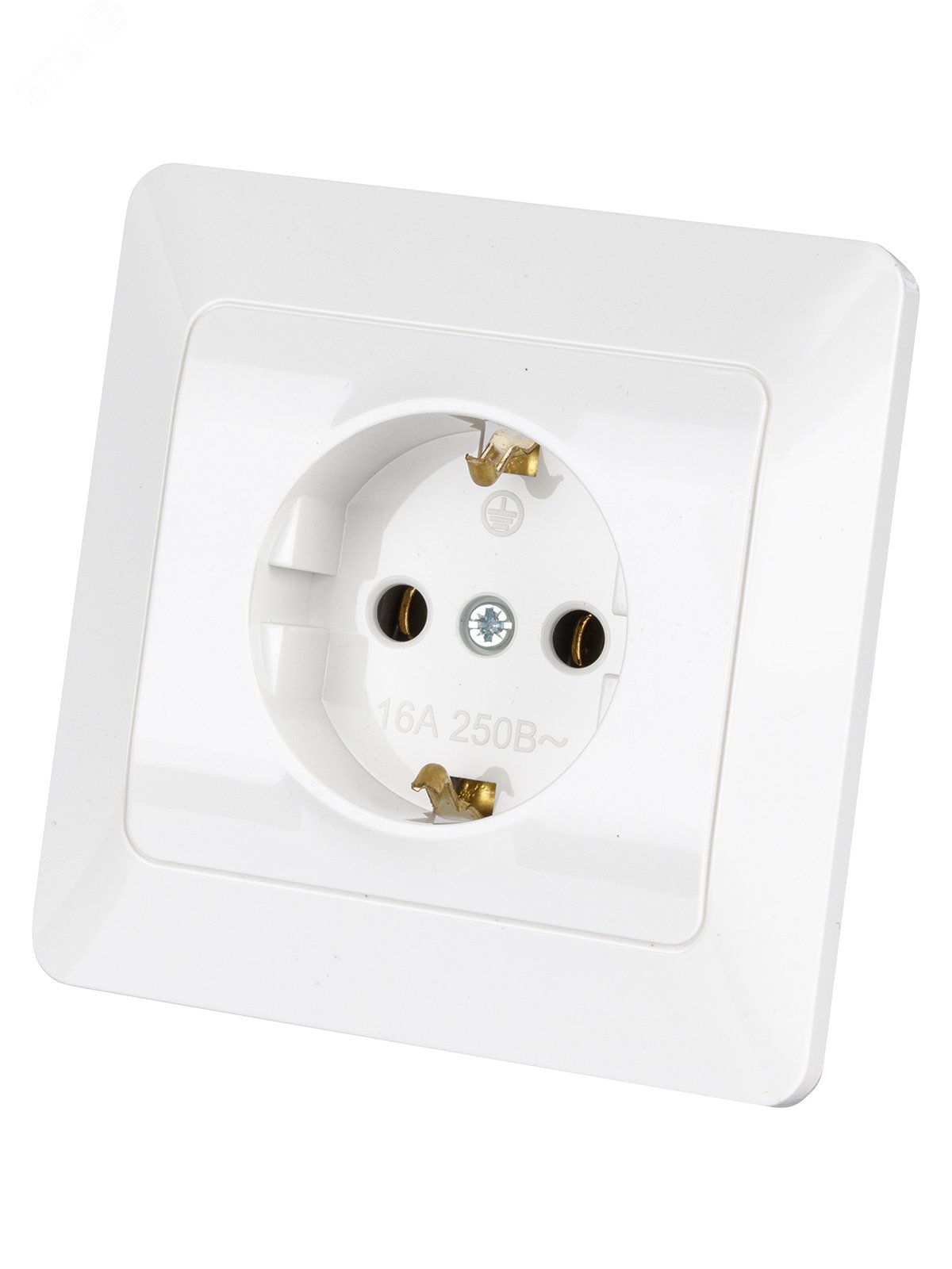 Изображение товара Розетка 2П+З 16А 250В белая Ильмень TDM