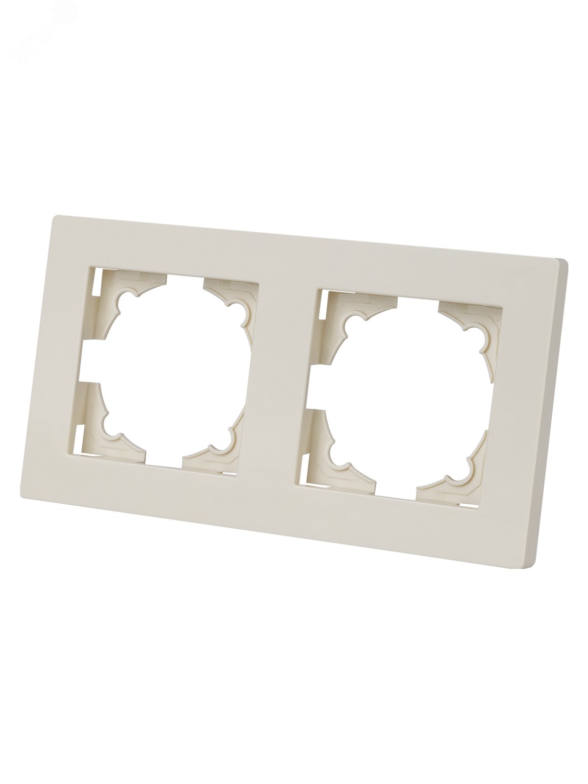 Изображение товара Рамка 2-х постовая Сенеж TDM, классический дизайн, бежевый цвет