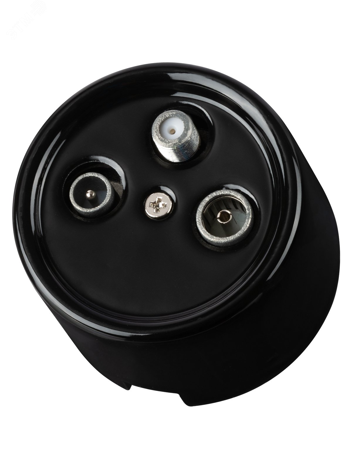 Изображение товара Розетка антенная черная Болонь TDM для ТВ и спутниковых систем