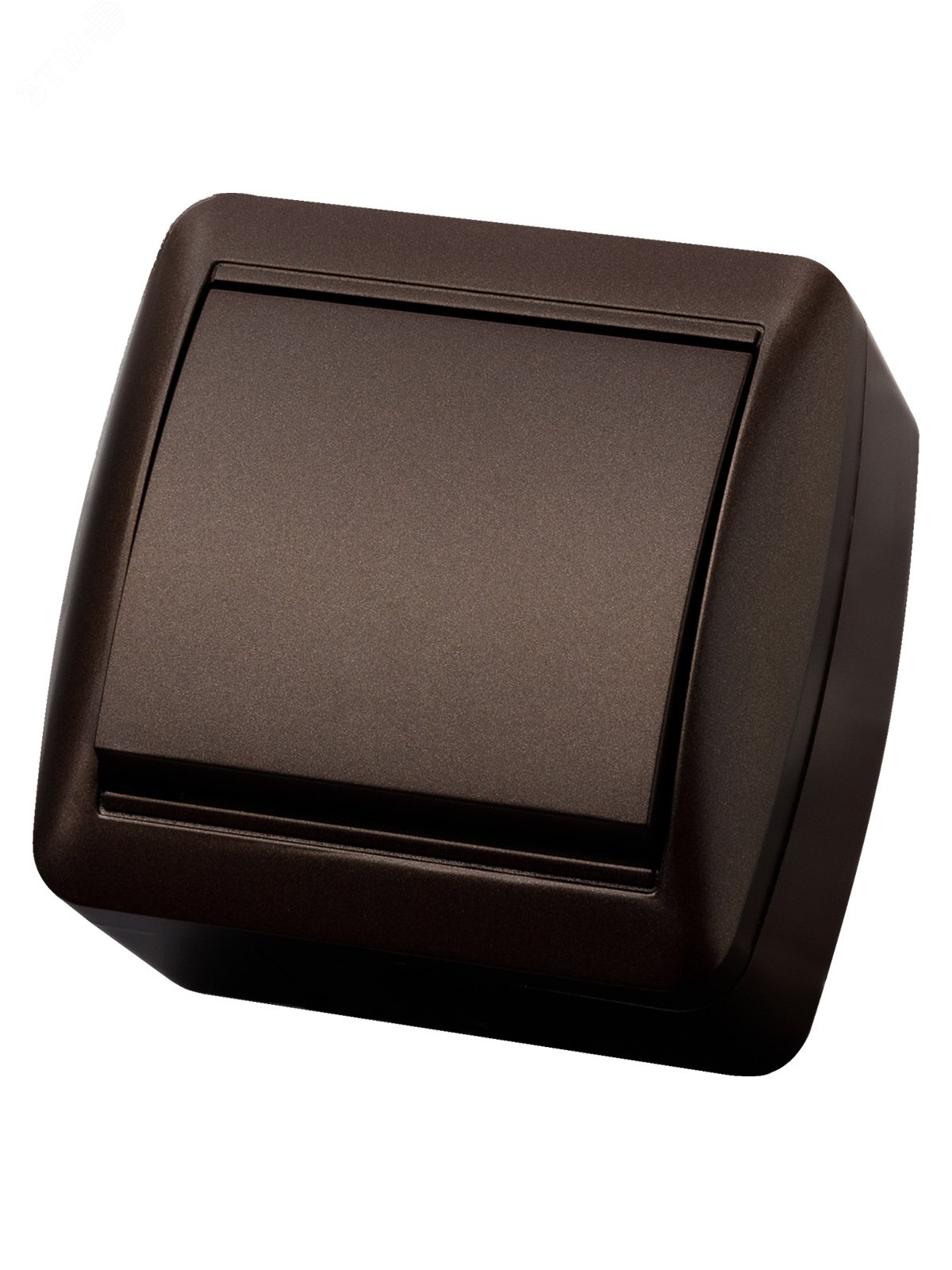 Изображение товара Выключатель одноклавишный IP44 TDM ELECTRIC серия Селигер шоколад