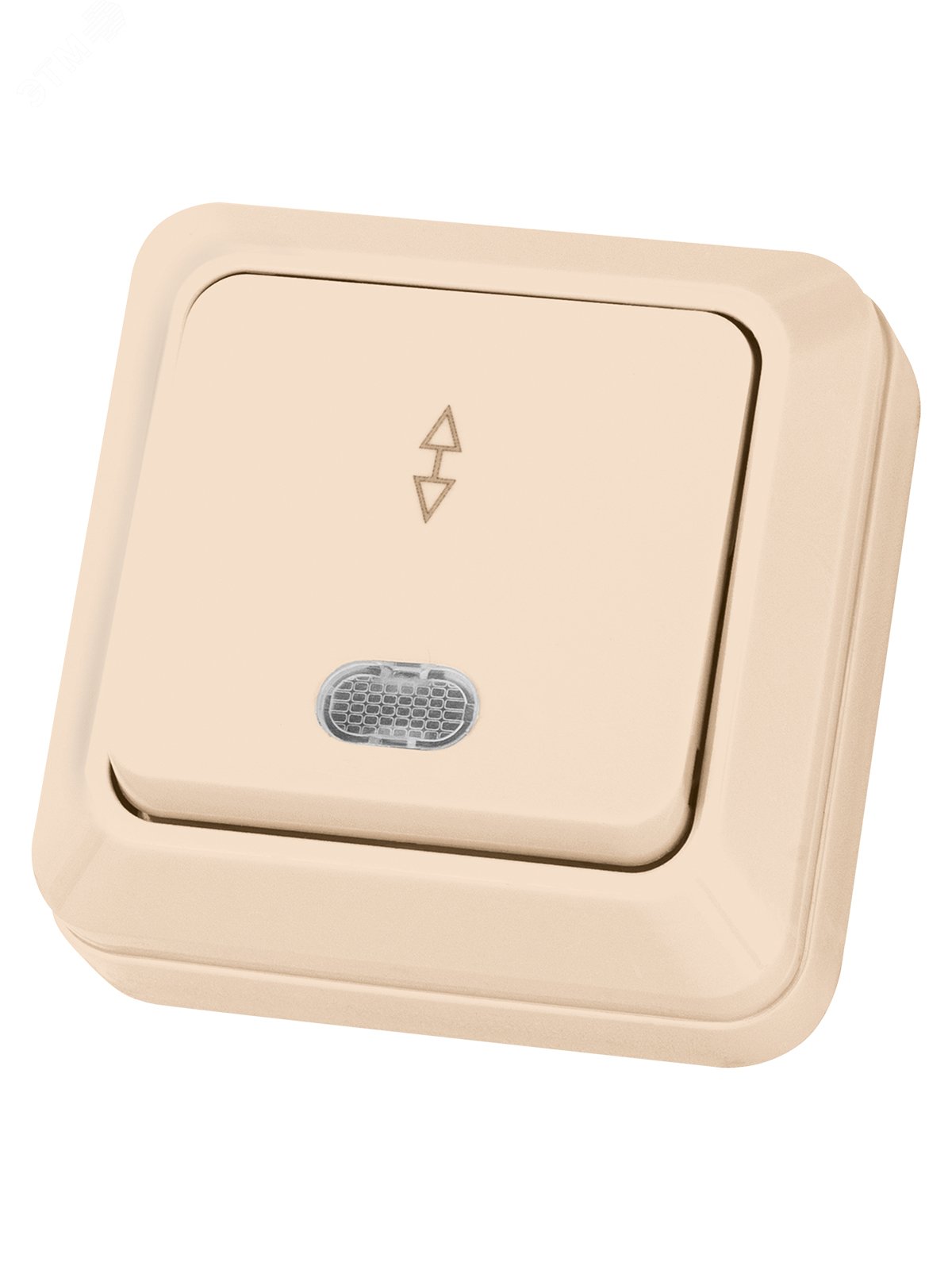 Изображение товара Переключатель на 2 направления 1-кл открытой установки с подсветкой IP20 10А Ладога TDM