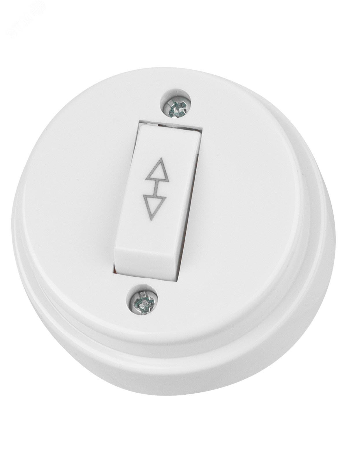 Изображение товара Переключатель на 2 направления 1-кл. IP20 10А белый Ретро TDM ELECTRIC