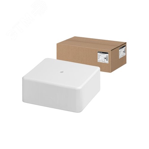 Изображение товара Коробка распаячная КР 100х100х44 ОП белая IP40 (шт)