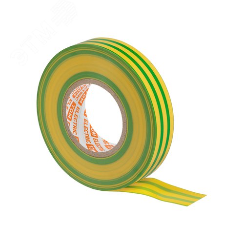 Изображение товара Изолента ПВХ 015х19 мм Желто-Зеленая 25 м TDM (шт)