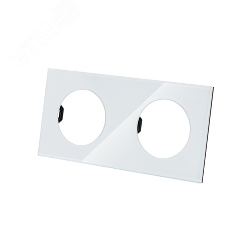 Изображение товара Рамка двойная хрустально-белая стекло Байкал TDM (шт)