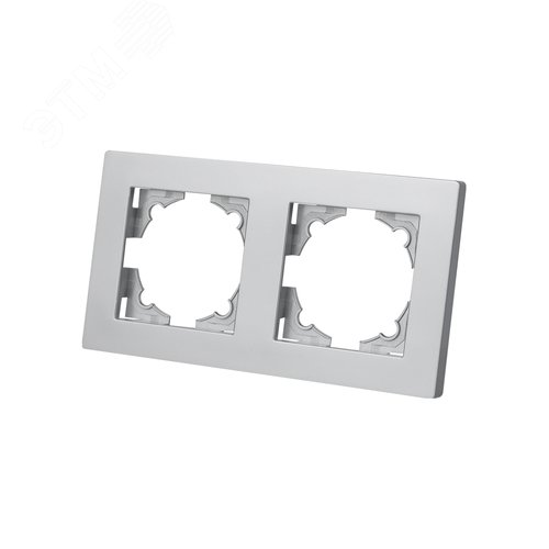 Изображение товара Рамка 2-х постовая серебр. металлик Сенеж TDM (шт)