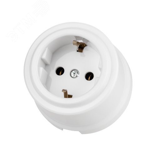 Изображение товара Розетка 2П+З 16А 250В белая «Виви» TDM (шт)