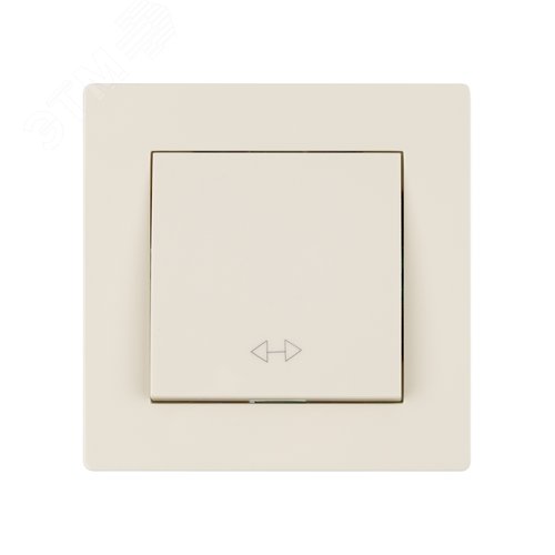 Изображение товара "Выключатель перекрестный 1 кл. 10А сл. кость ""Сенеж"" TDM" (шт)