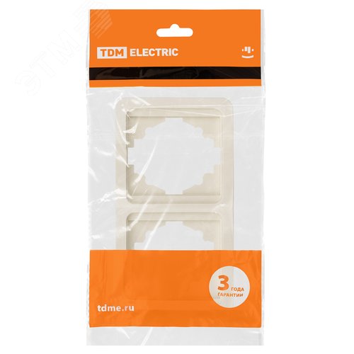 Изображение товара Рамка 2-ая вертикальная сл. кость Валдай TDM (шт)