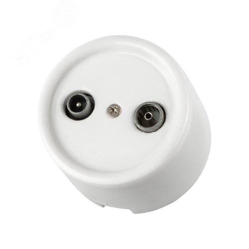 Изображение товара Розетка TV+R оконечная белая «Болонь» TDM (шт)