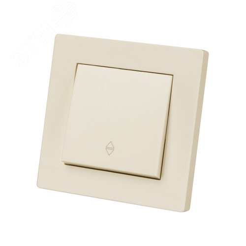 Изображение товара "Выключатель на 2 направления 1 кл. 10А сл. кость ""Сенеж"" TDM" (шт)