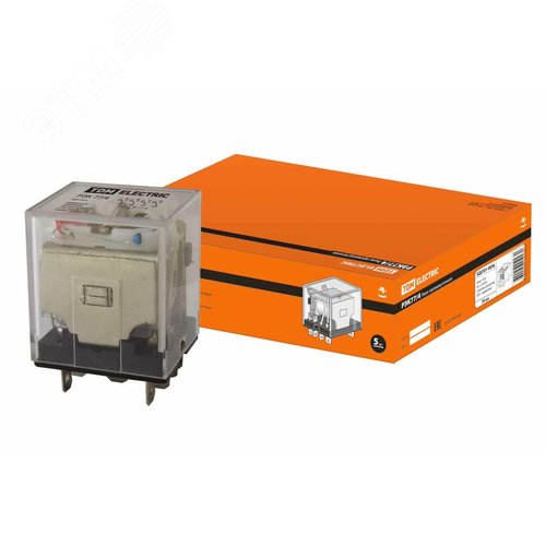 Изображение товара Реле РЭК77/4 с индикацией 10А 12В DC (шт)