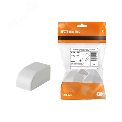 Изображение товара Заглушка кабельной трассы КМЗ 100x40 (2 шт./комп.) TDM (шт)