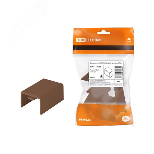 Изображение товара Соединитель КМС 40x25 бук 4 шт./комп. TDM (упак)