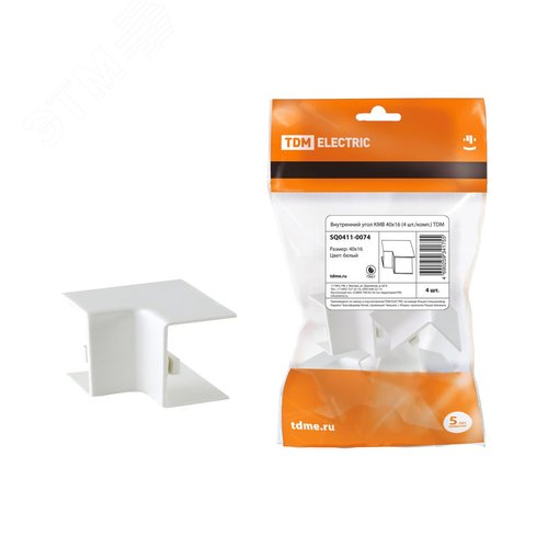 Изображение товара Внутренний угол КМВ 40х16 (4 шт./комп.) TDM (шт)
