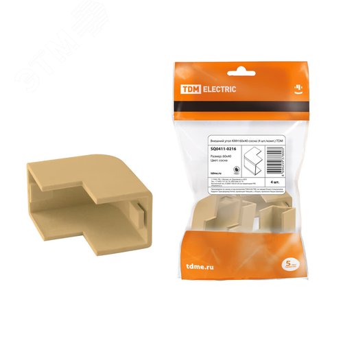 Изображение товара Внешний угол КМН 60х40 сосна (4 шт./комп.) TDM (упак)