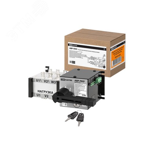 Изображение товара Устройство автоматического ввода резерва АВР-ПНУ 3П 100А 380В TDM (шт)