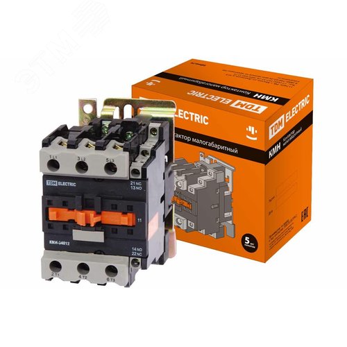 Изображение товара Контактор КМН-34012 40А 110В/АС3 1НО 1НЗ (шт)