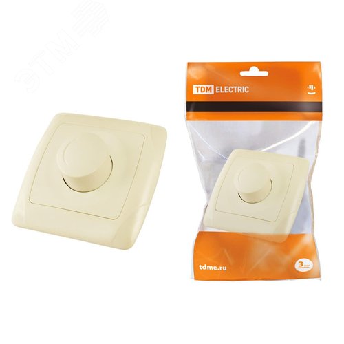 Изображение товара "Светорегулятор RL 600 Вт сл. кость ""Онега"" TDM" (шт)