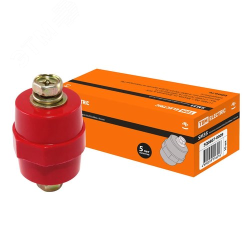 Изображение товара Изолятор SM35 силовой H35xD32xM8мм с болтом (шт)