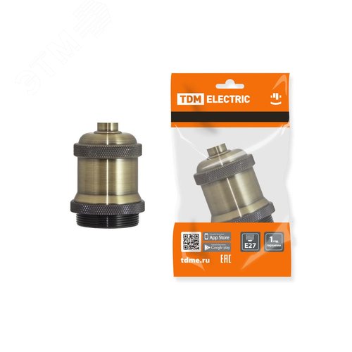 Изображение товара Патрон подвесной Е27 металлический Лофт бронза (шт)