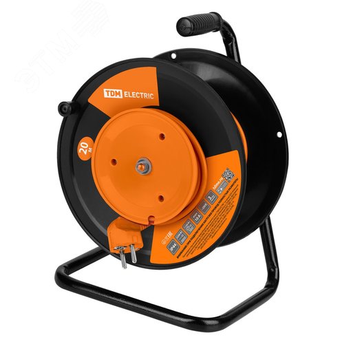 Изображение товара Удлинитель силовой УКз10-001 TDM (штепс. гнездо/20м ПВС 3х075) (шт)