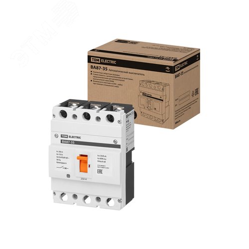 Изображение товара Выключатель автоматический ВА87-35 3Р 250А 25кА (шт)