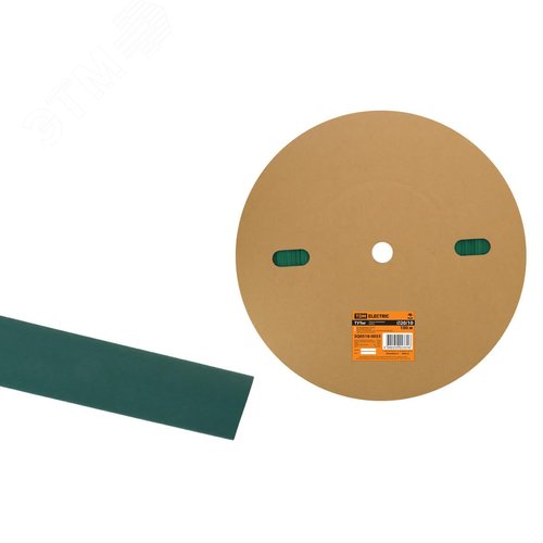 Изображение товара Термоусаживаемая трубка ТУТнг 20/10 зеленая (100 м/ролл) TDM (м)