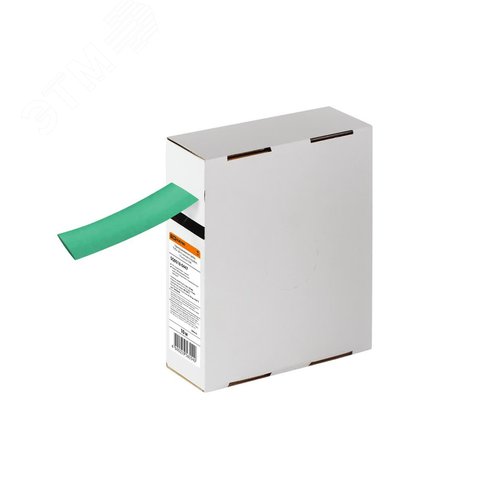 Изображение товара Термоусаживаемая трубка ТУТнг 20/10 зеленая в коробке (10 м/упак) TDM (шт)