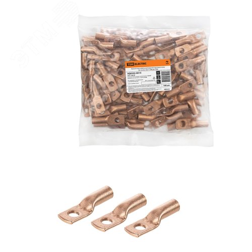 Изображение товара Наконечник кабельный медный под опрессовку ТМ 16-8-6 ГОСТ 7386-80 (шт)