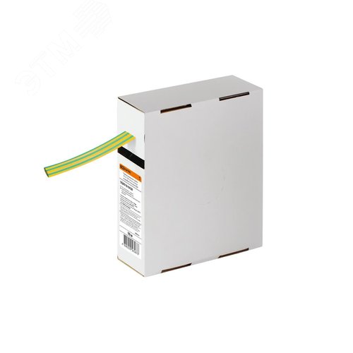 Изображение товара Термоусаживаемая трубка ТУТнг 10/5 желто-зеленая в коробке (10 м/упак) TDM (шт)