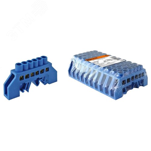 Изображение товара Шина N нулевая в изоляторе на DIN-рейку 8x12мм 6 групп (шт)