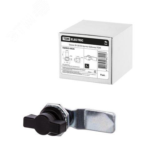 Изображение товара Замок 20-20/50 (ручка-бабочка) TDM (шт)